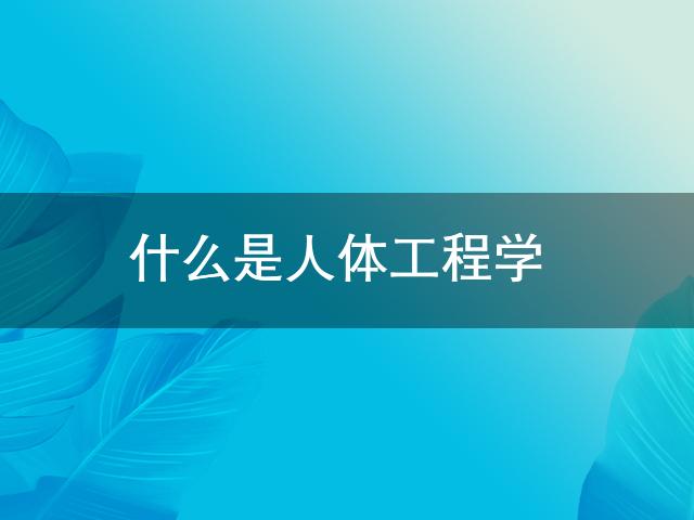 什么是人体工程学(图1)