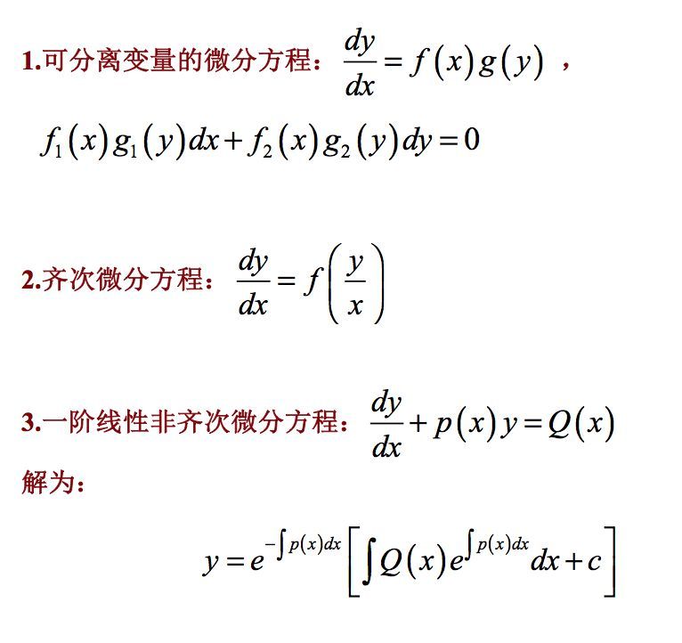 微分和積分的數學公式是什麼微分和積分數學公式大全